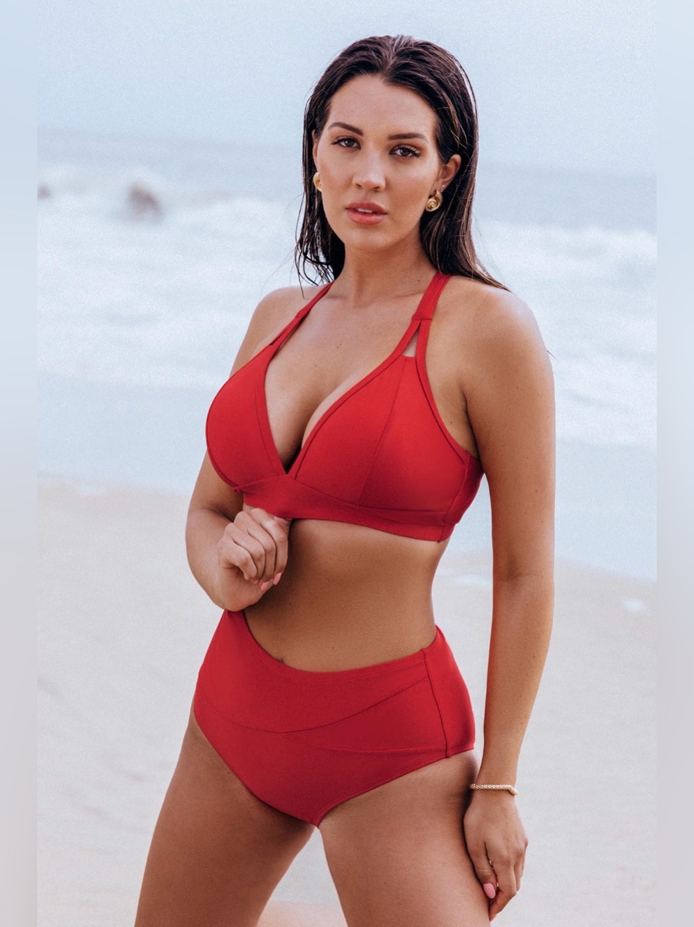 New with tags Cupshe XXL red tummy control bottoms